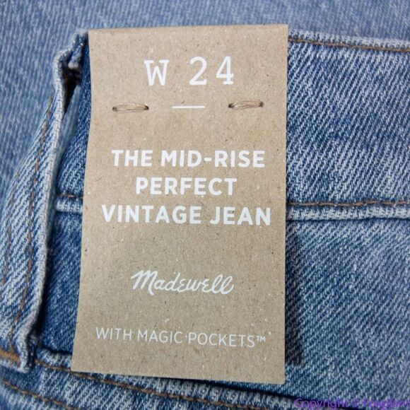 NEW Madewell The Mid-Rise Perfect Vintage Jean in Enmore Wash, 24 - Picture 11 of 16